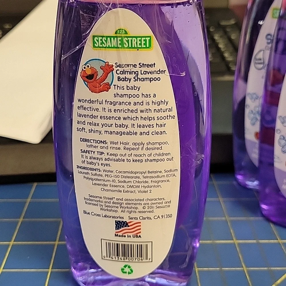 Sesame Street Baby Shampoo Calming Lavender 296ml New